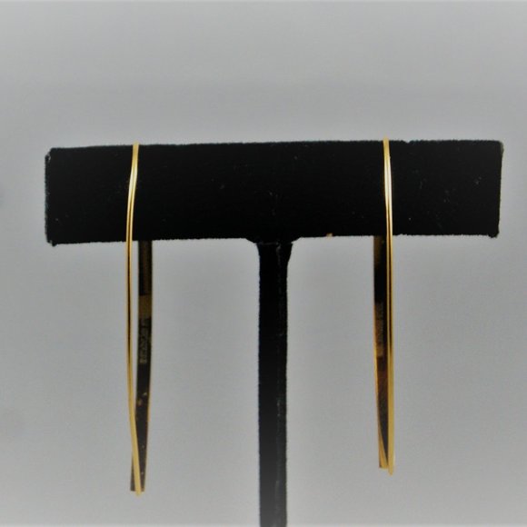 Modern Gold Earrings | New! - Picture 4 of 4